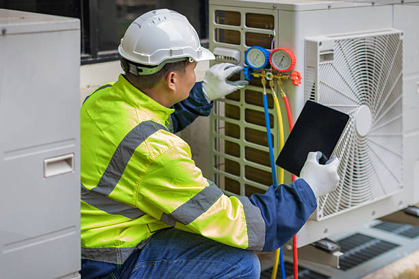 Professional Hvac Installation technician working in Miller Place, NY